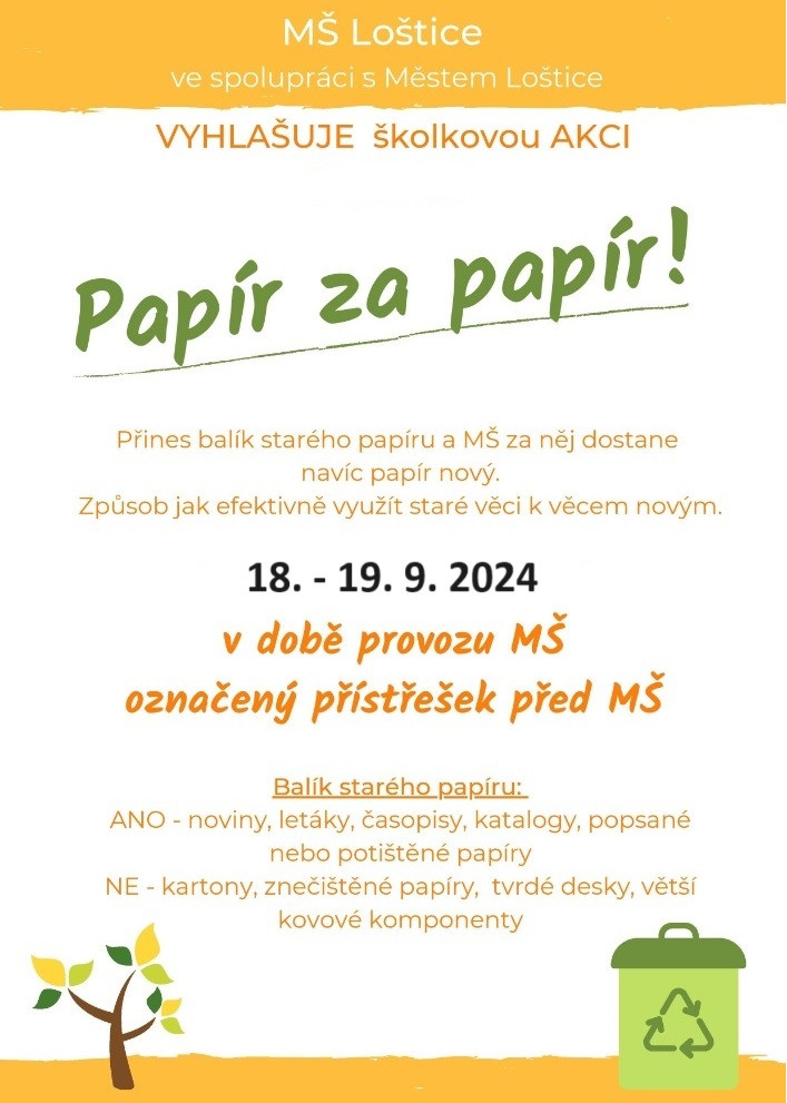 Papír za papír - září 2024